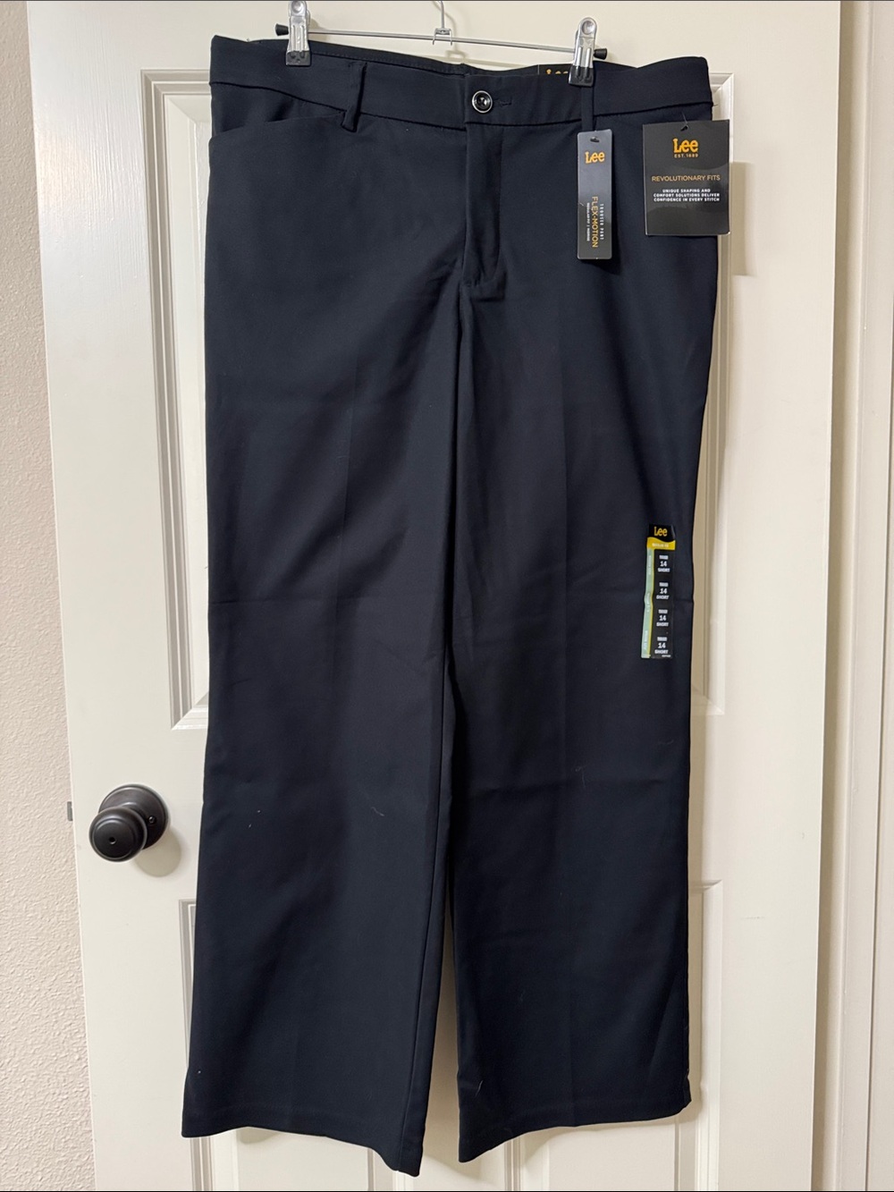 Lee Women's Black Straight-Leg Dress Trousers